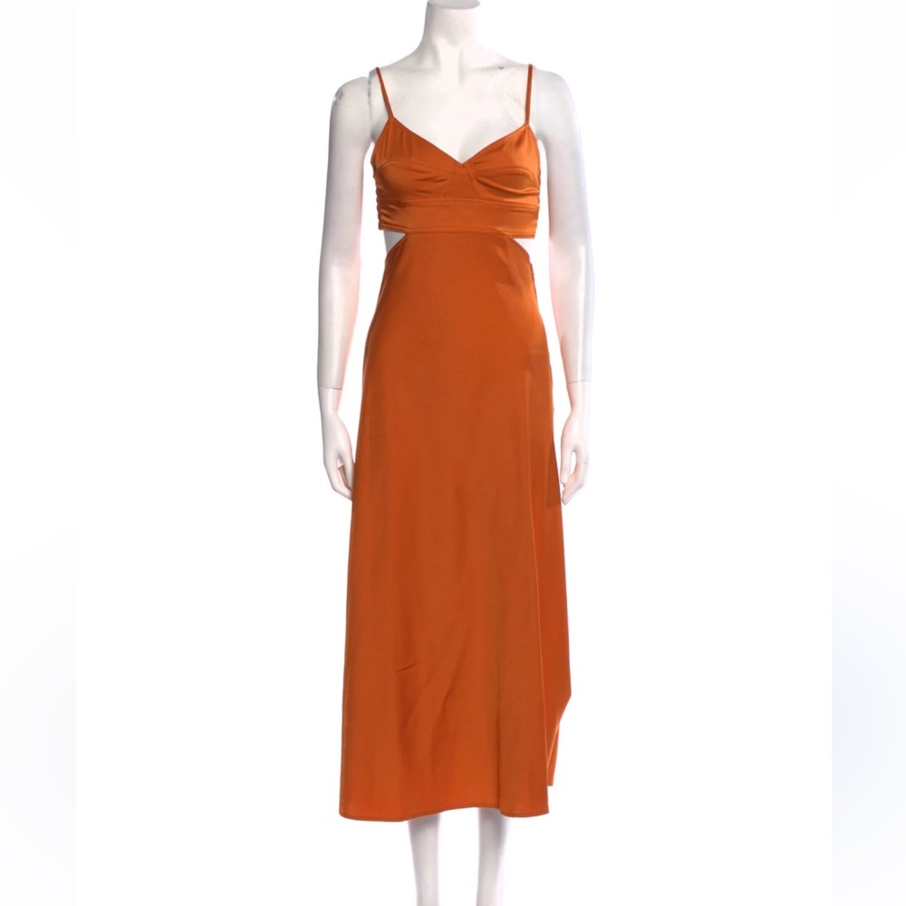 ALC Orange Midi Dress